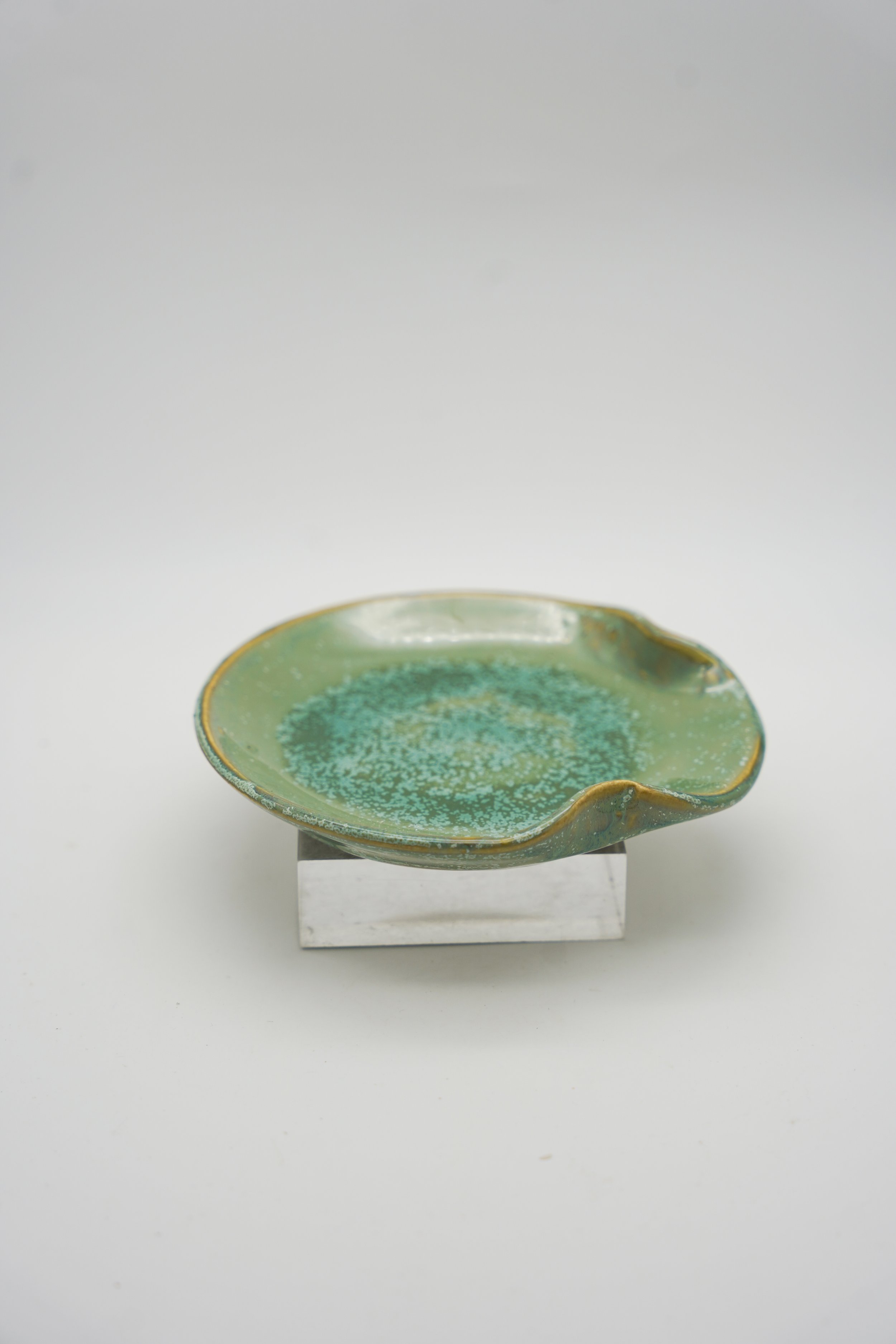 Spoon Rest in Green Ivy