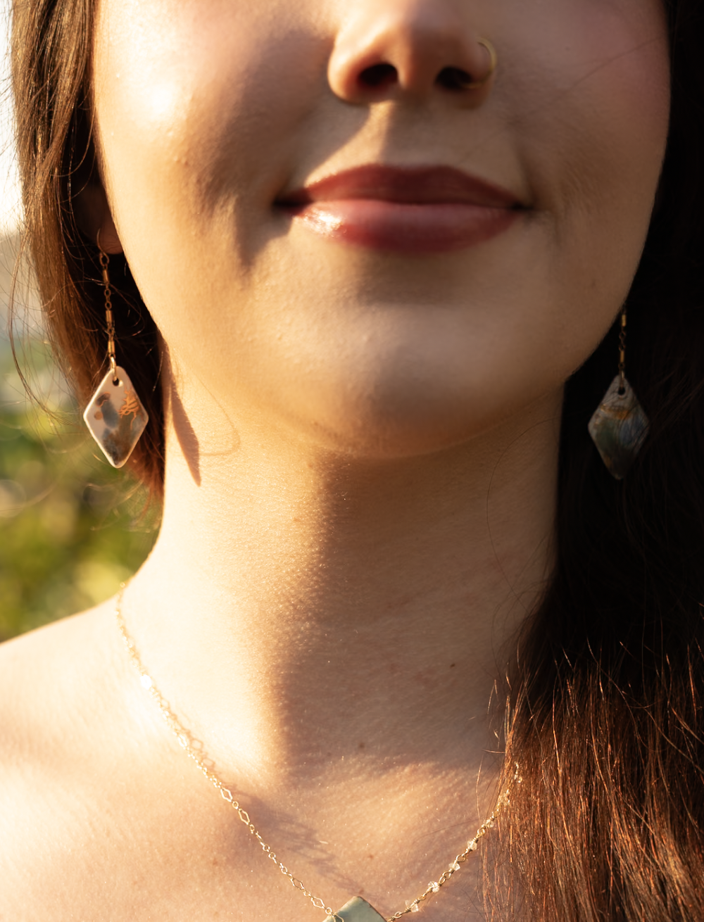 Spring Butterfly Diamond Earring Dangles