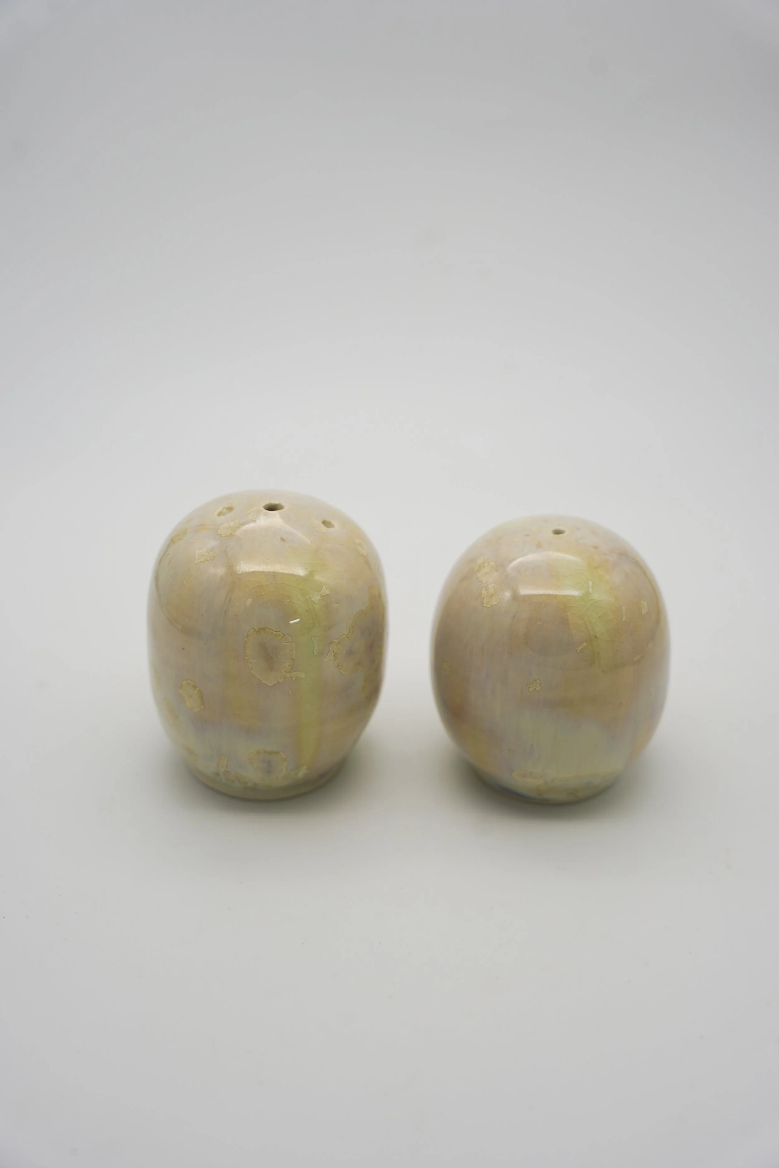 Salt & Pepper Shakers in Honey Celadon