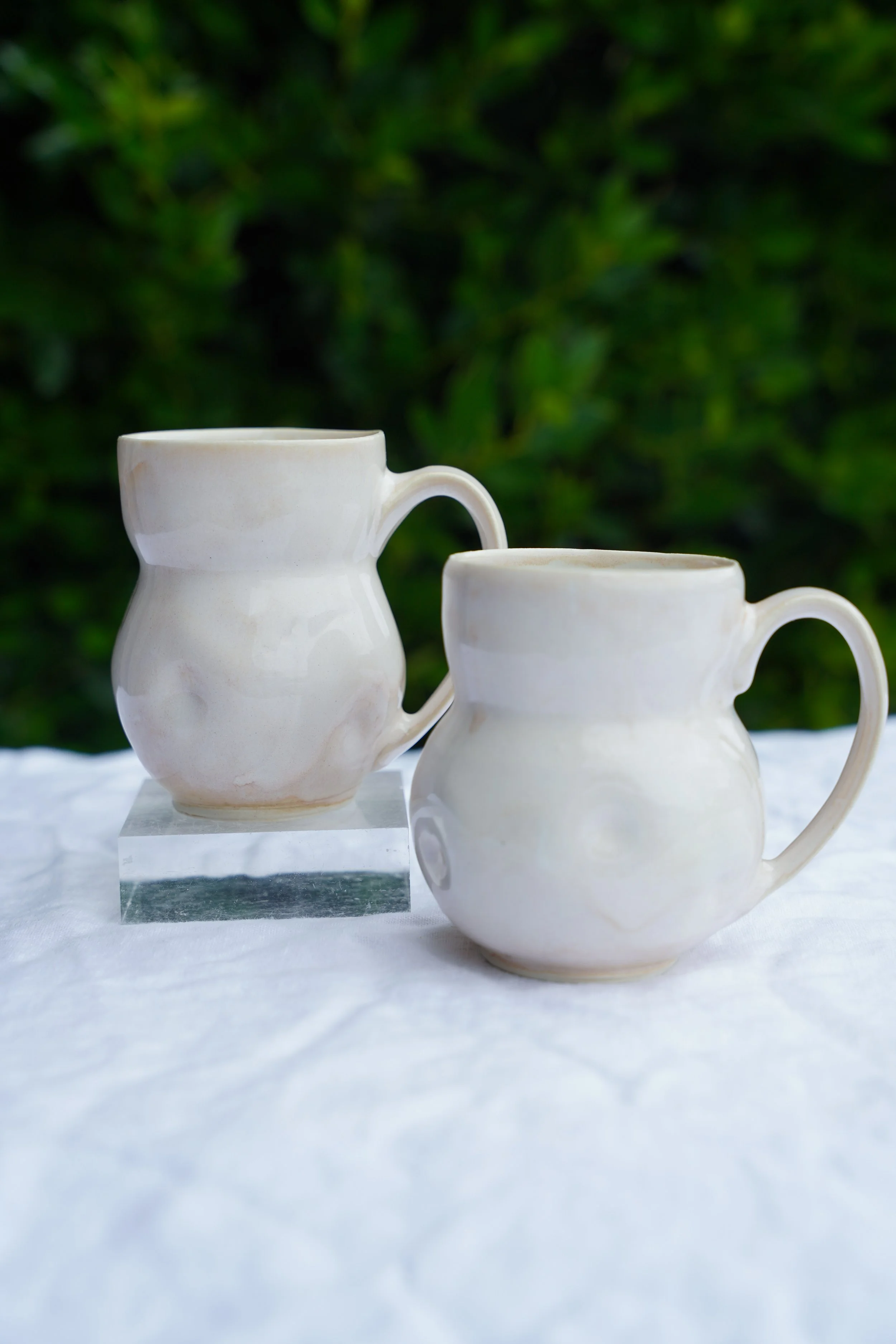 Curvy Mug in Blush Pink