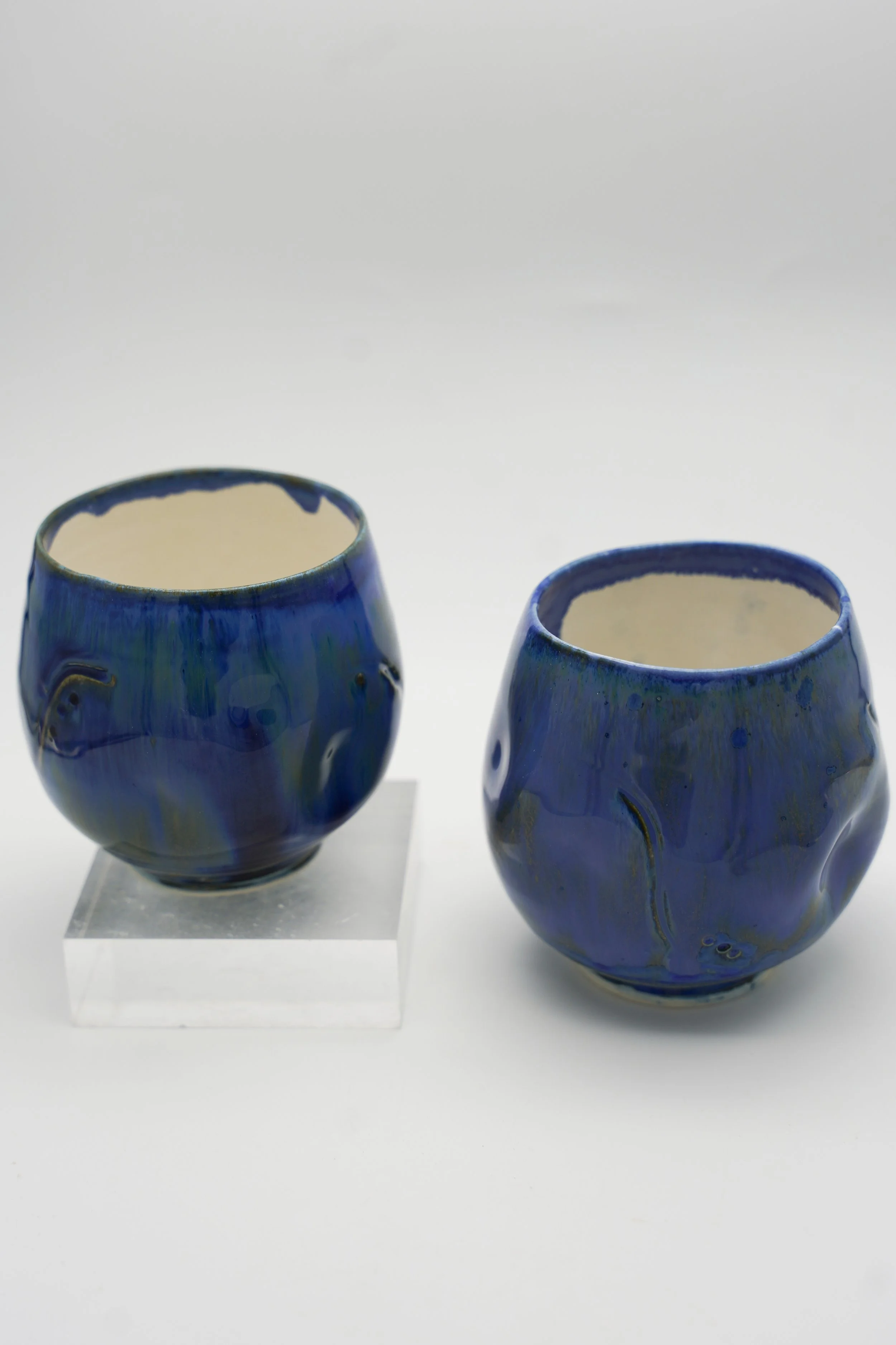 Dimpled Sipper in Cobalt