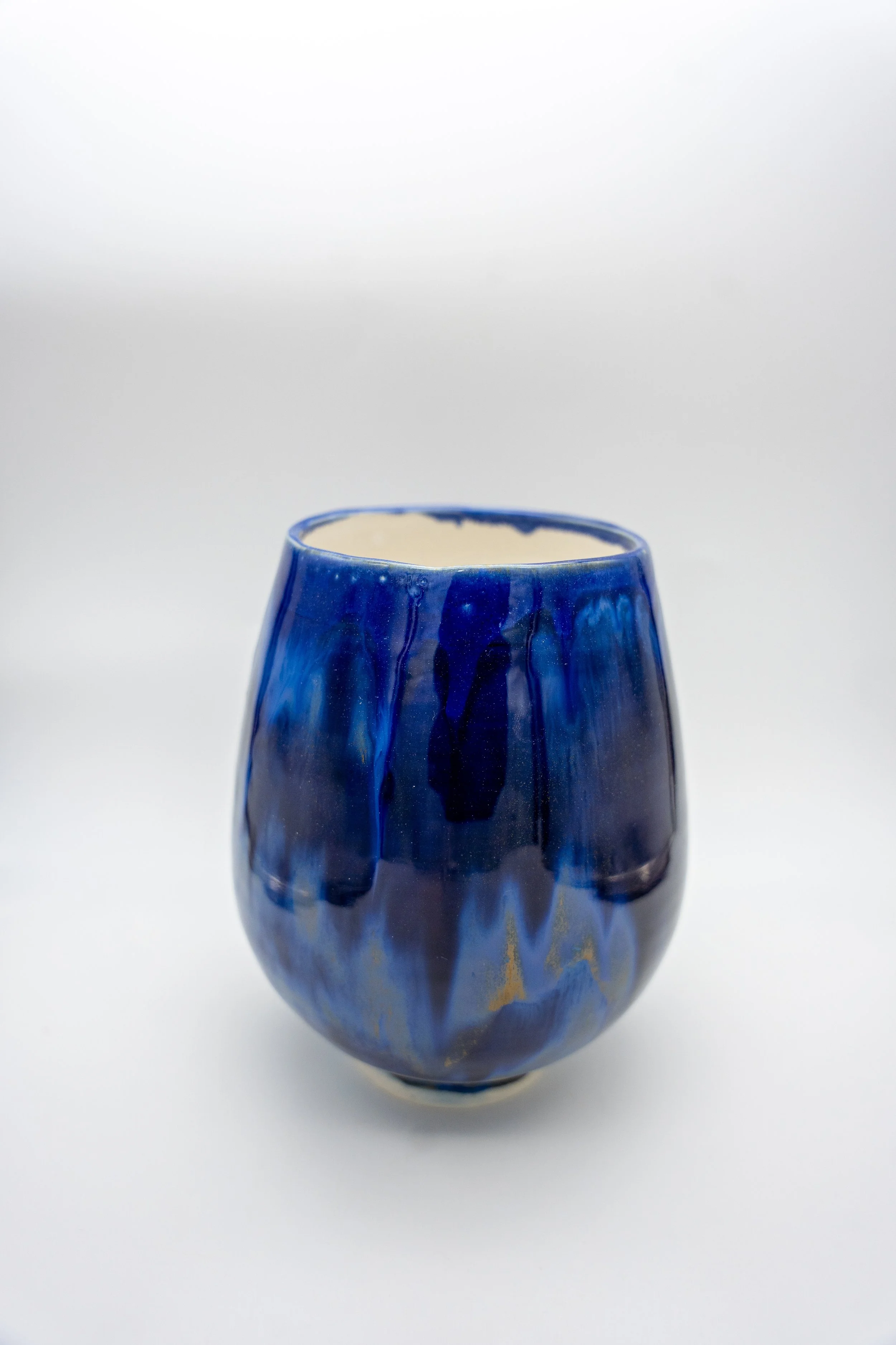 Cobalt Blue Tall Vase