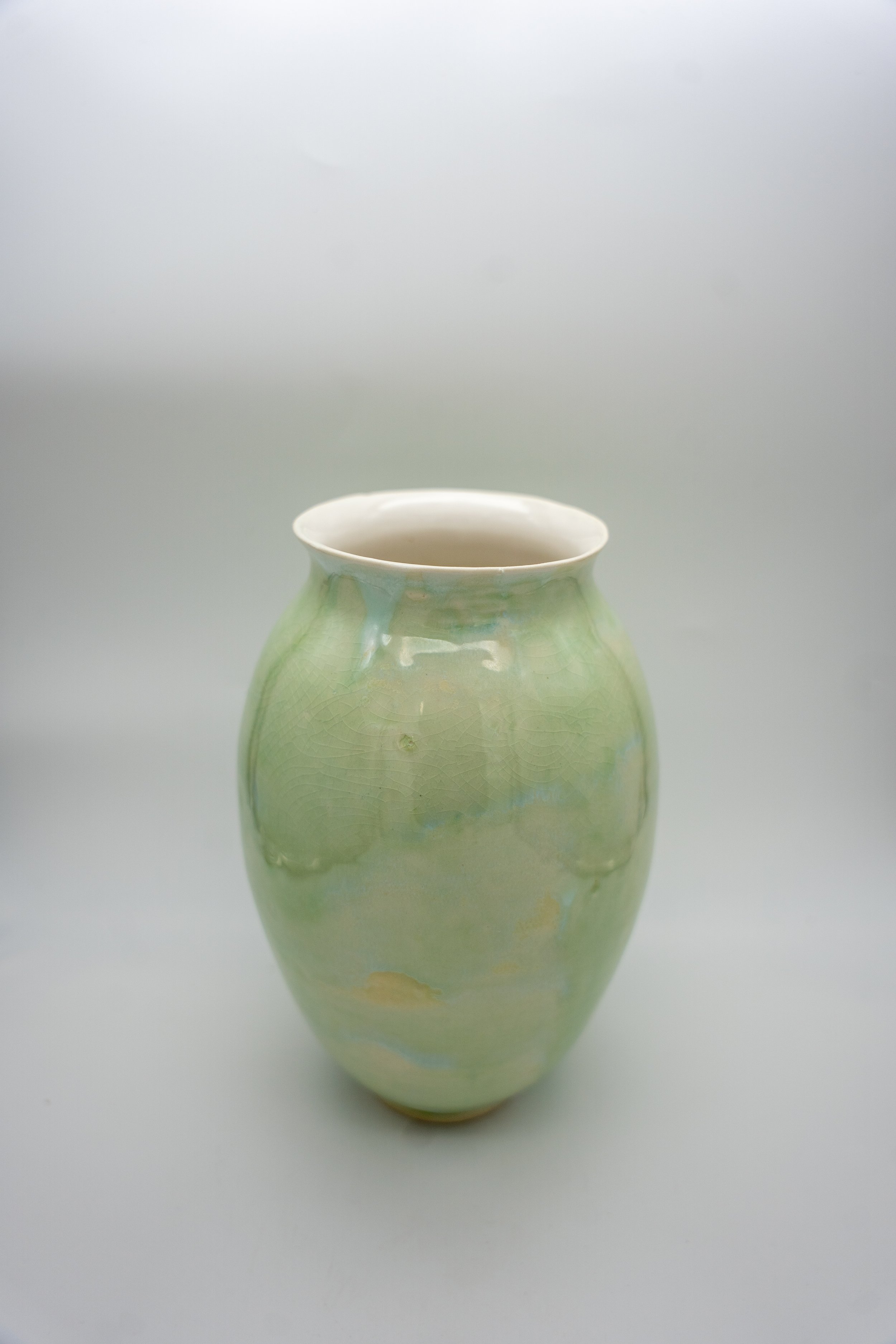 Tall Green Vase