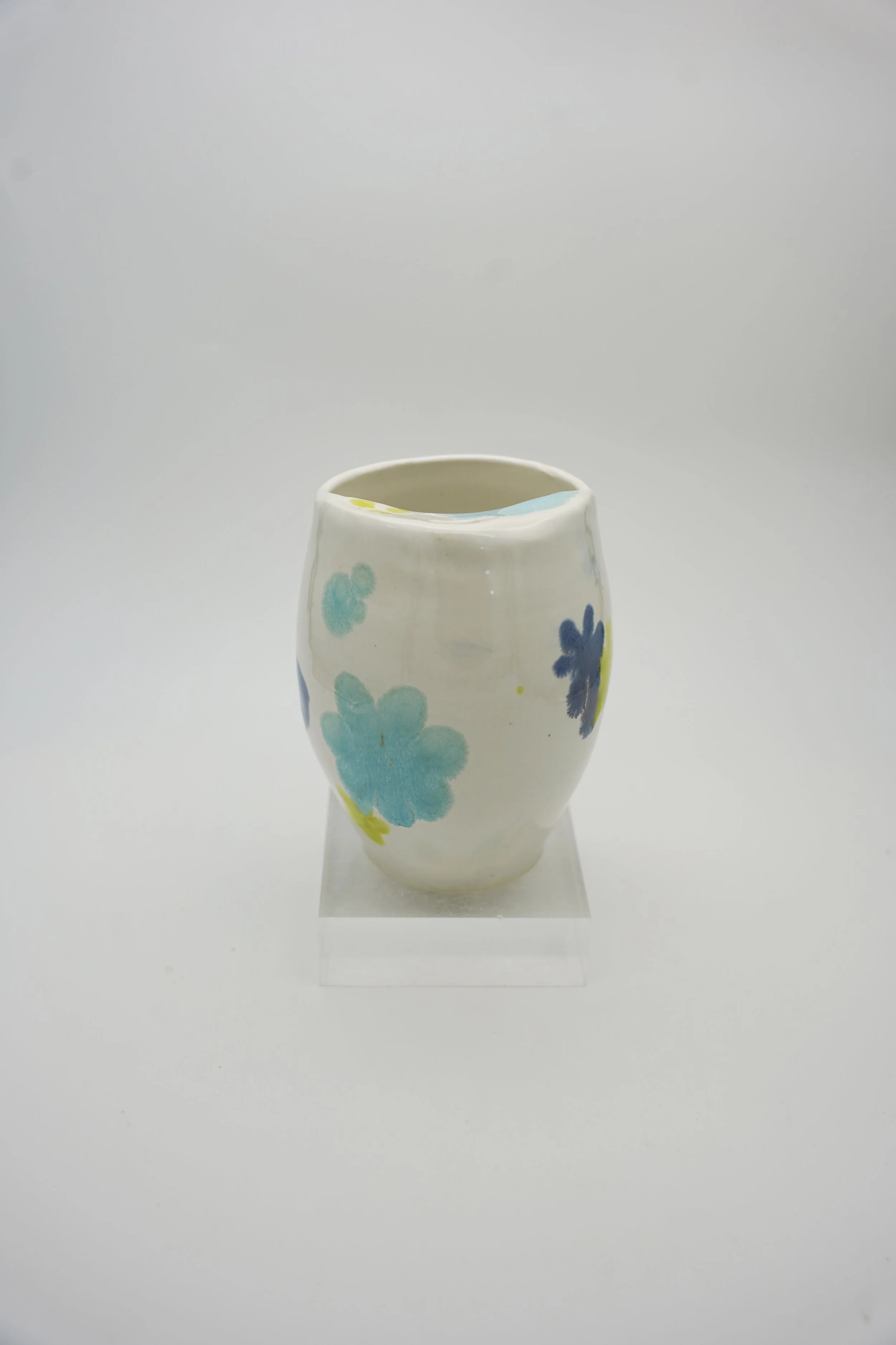 Straight Sipper with Lid in Springtime