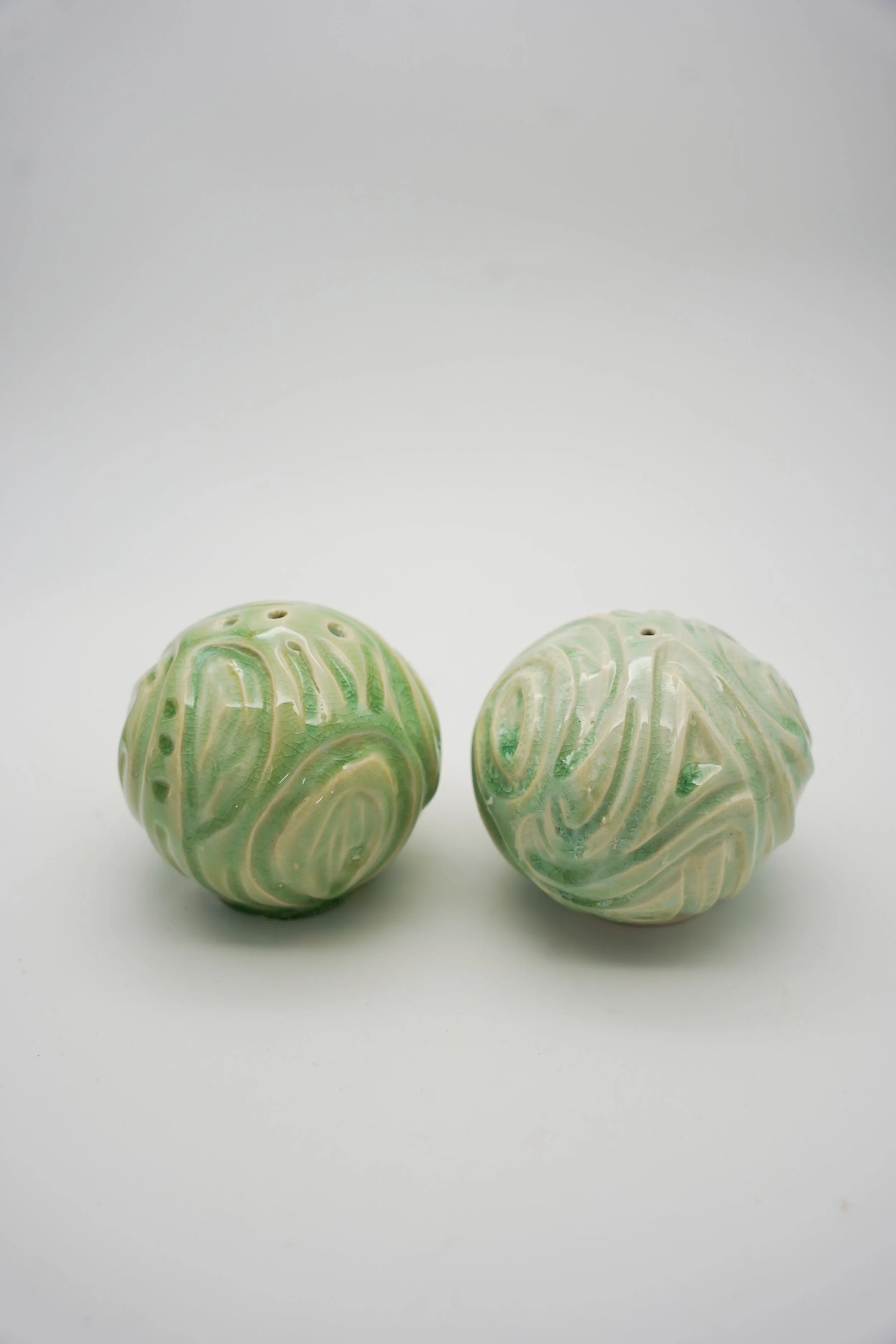 Salt & Pepper Shakers in Celadon