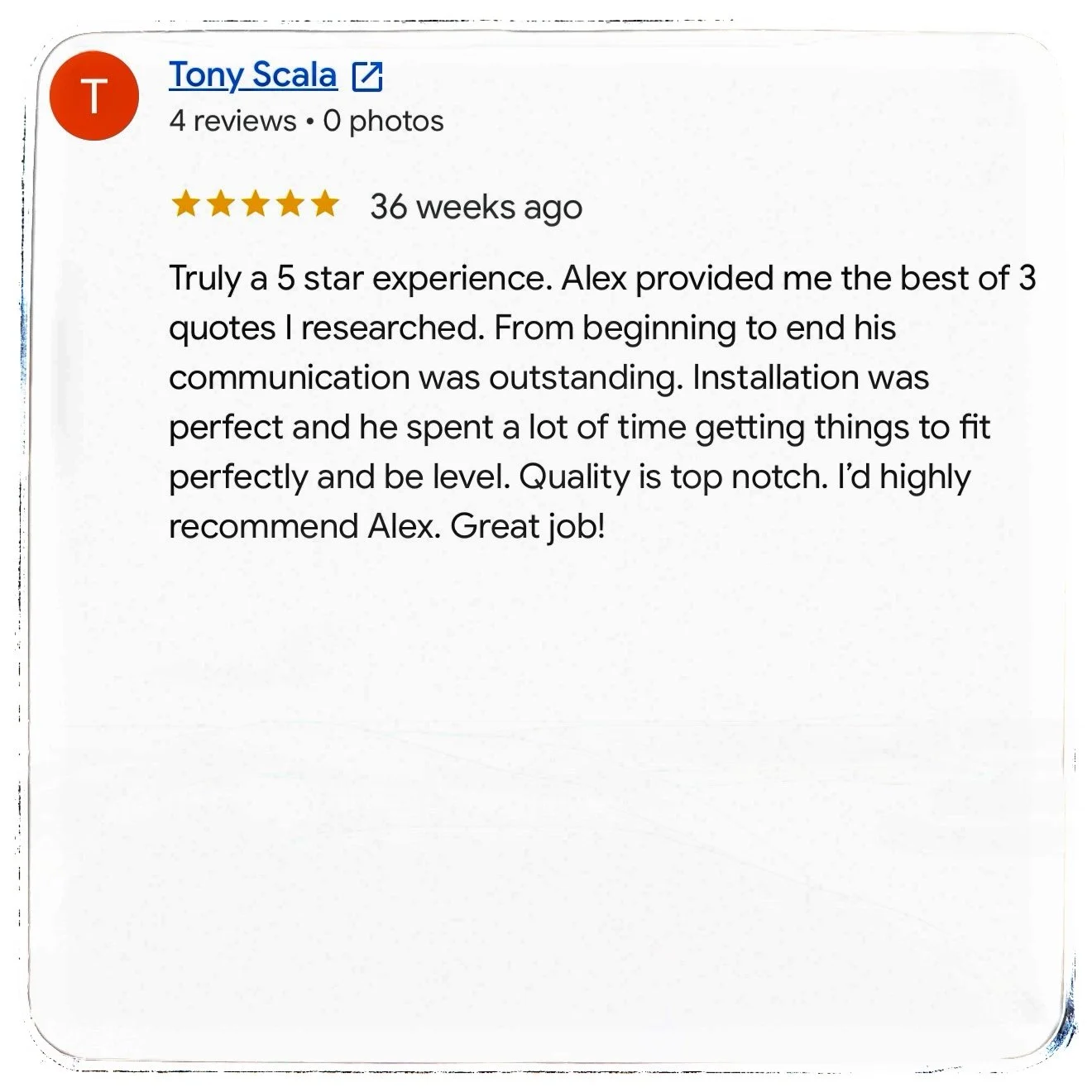 Google review