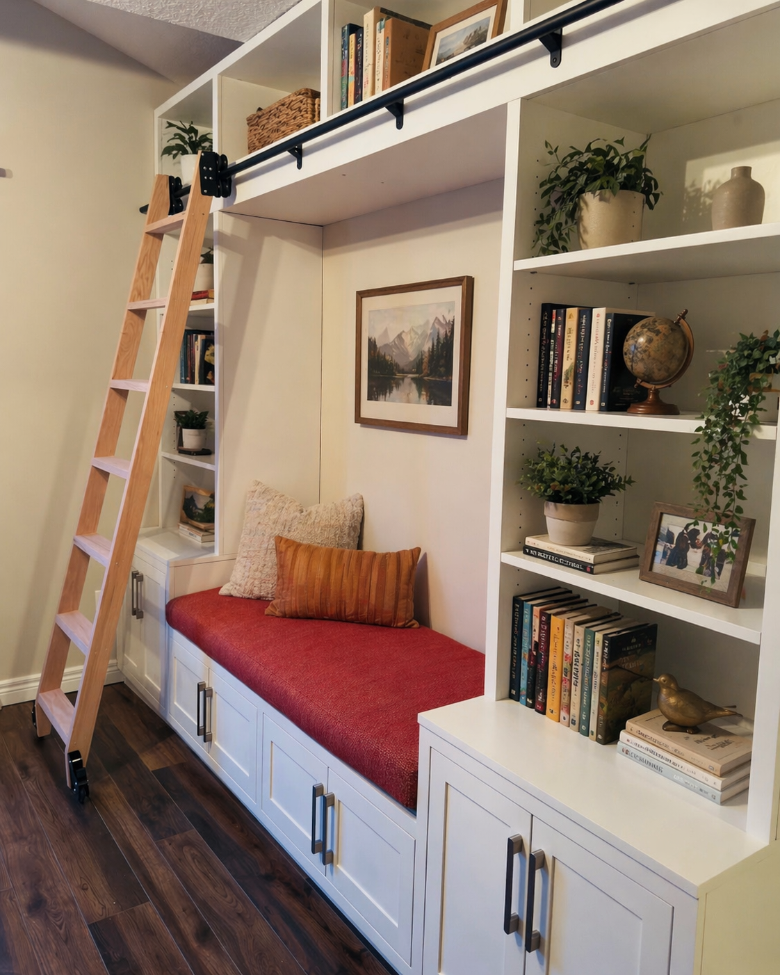 Home Office Library Tailored For Functionality