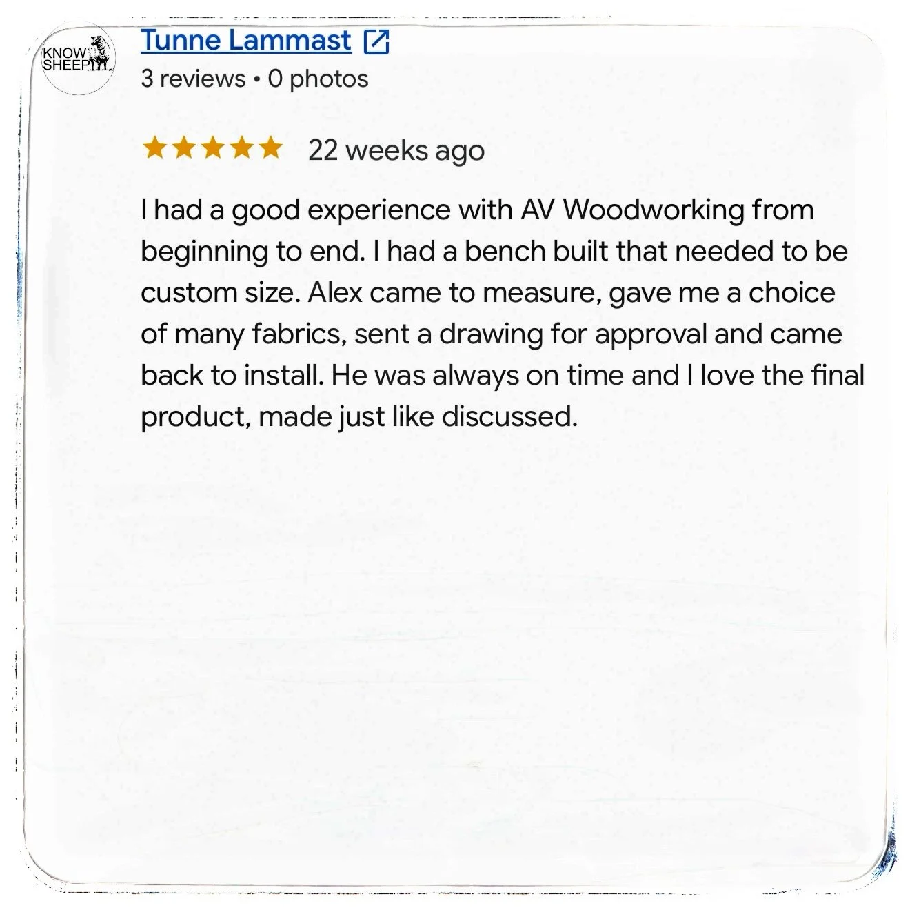 Google review