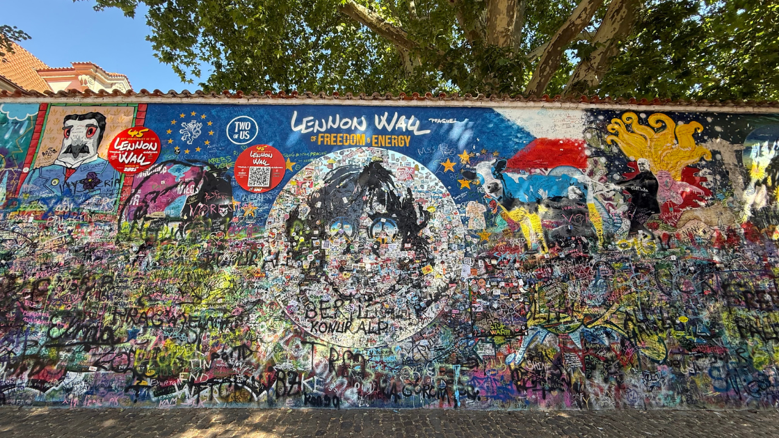 Prague Graffiti wall