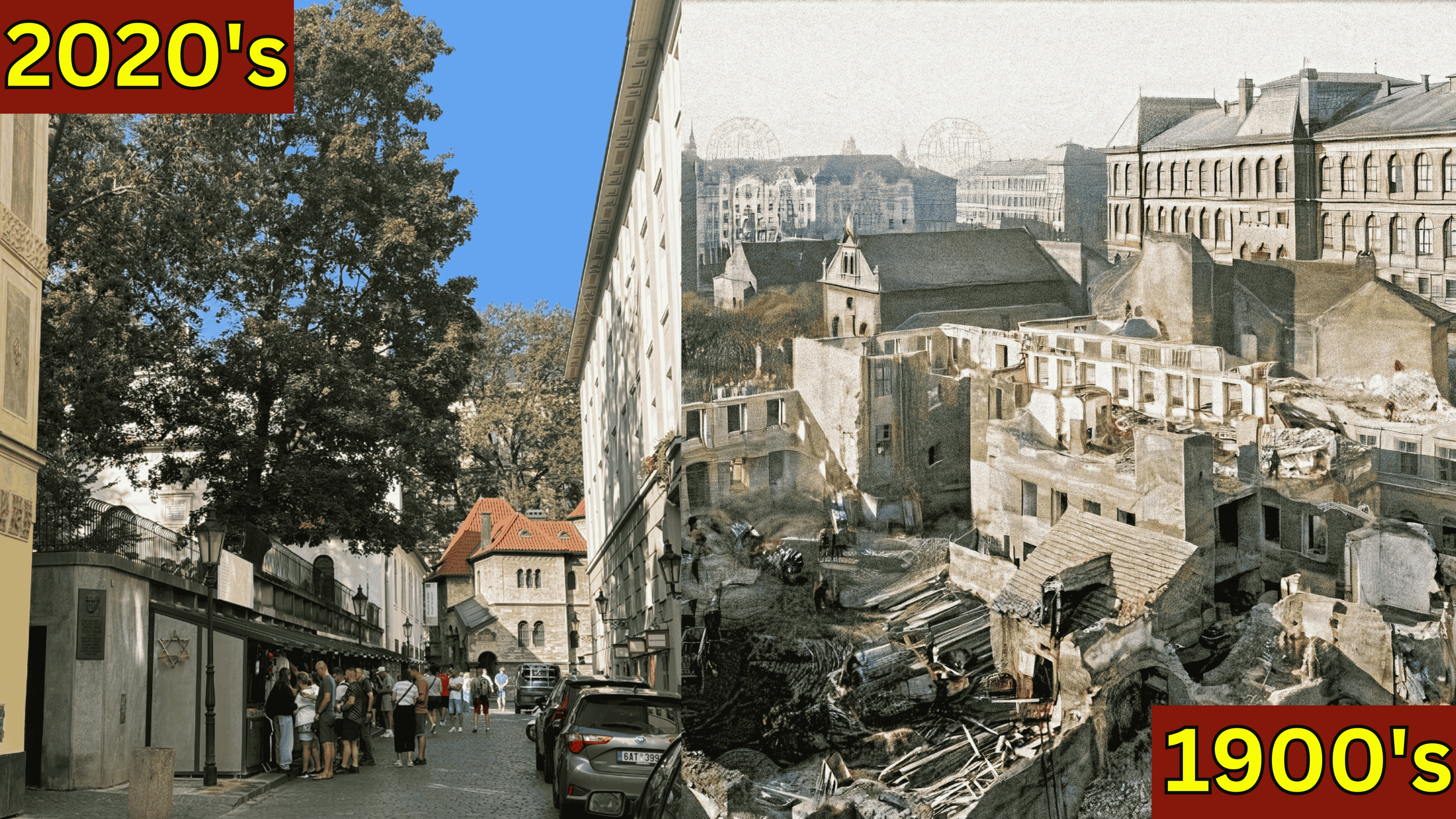 Why Prague Jewish Quarter was Destroyed?