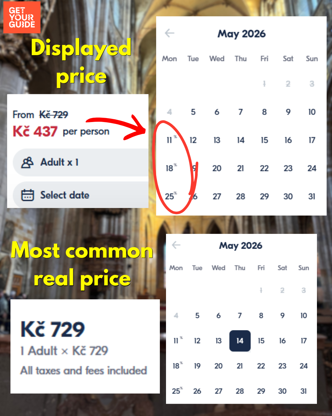 resellers on GetYourGuide use a common tactic