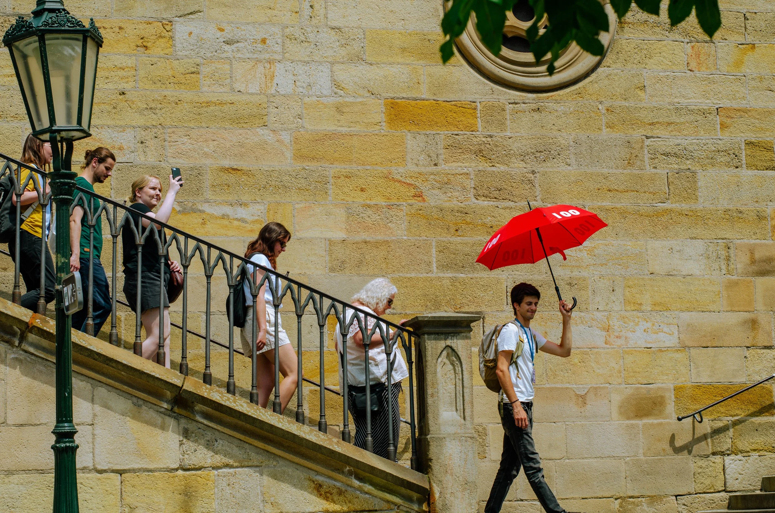 Daniel - an official 100 Spires City Tours guide- next to Charles Bridge