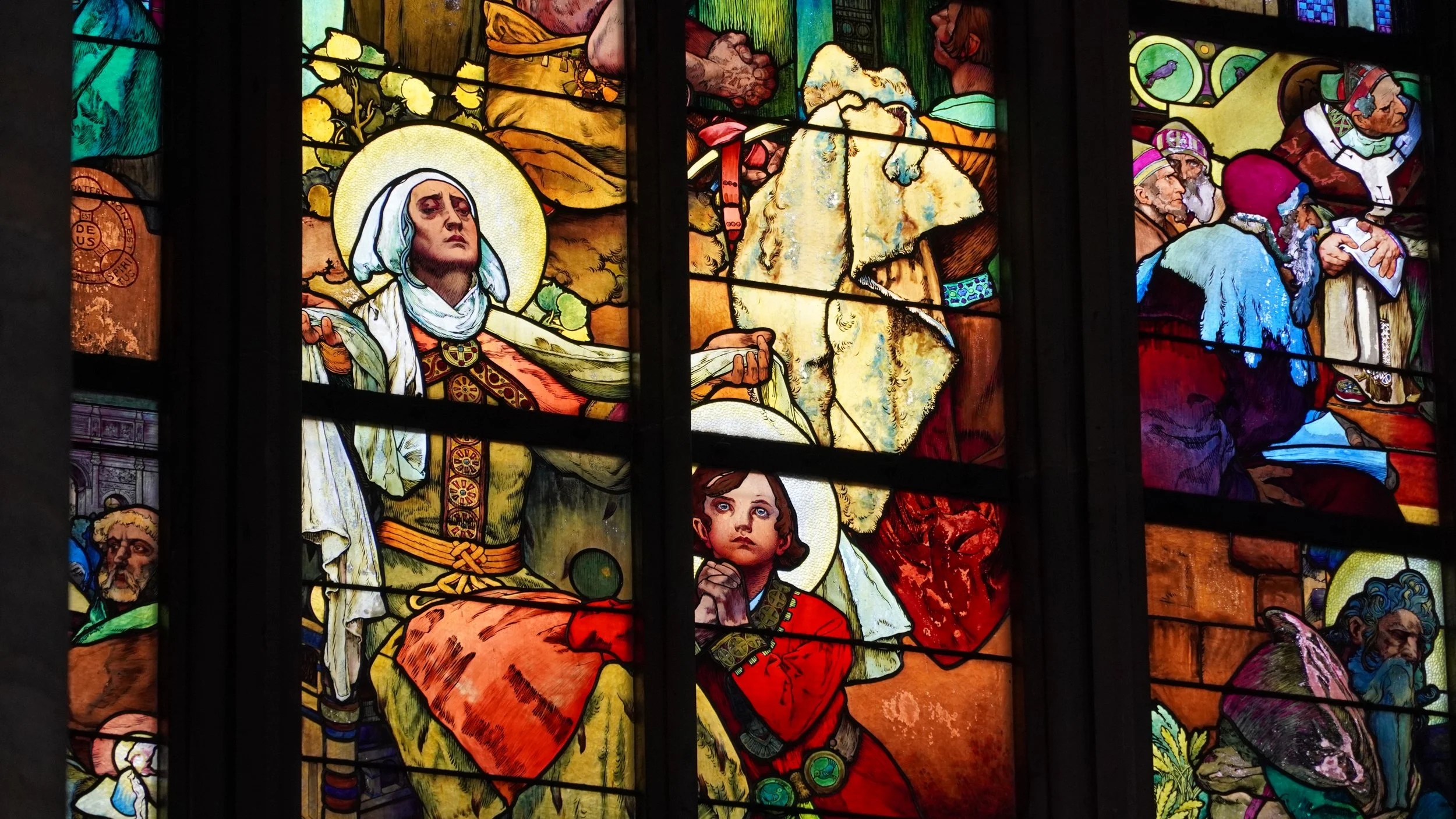 St Vitus Cathedral - Mucha Window