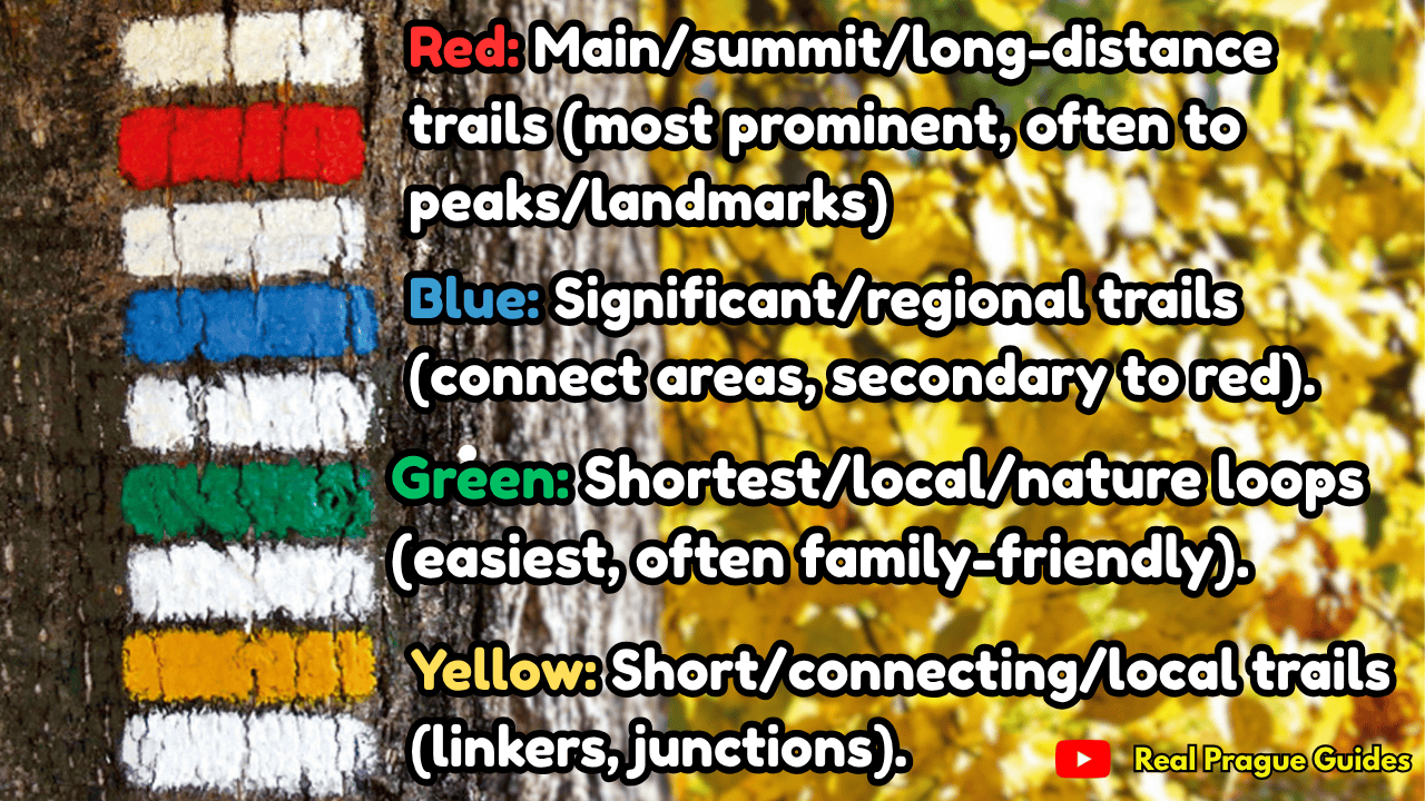 Czech Hiking Trails: Color Codes & Pathfinders
