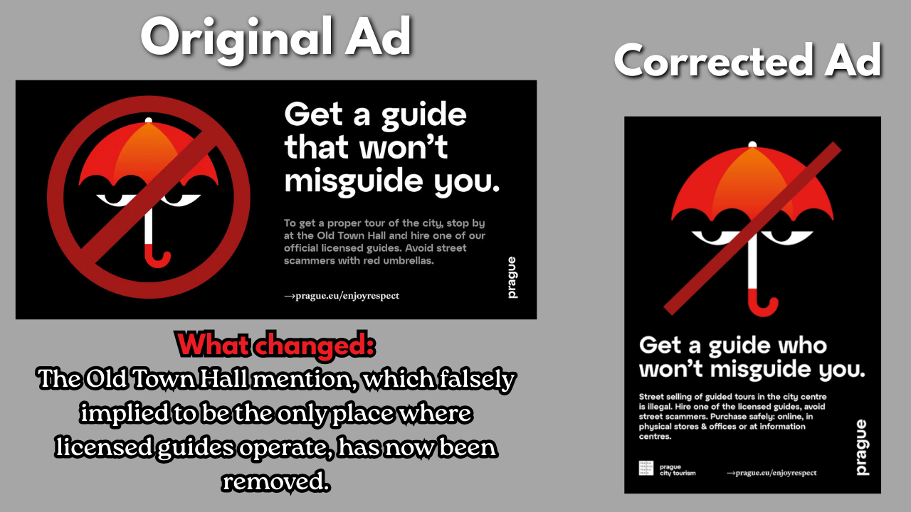 Prague City Tourism Misinformation