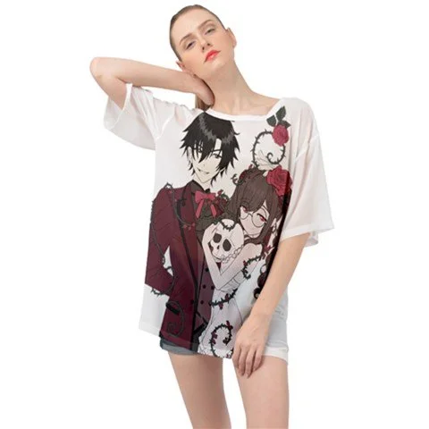 Love You To Death Oversized Chiffon Top