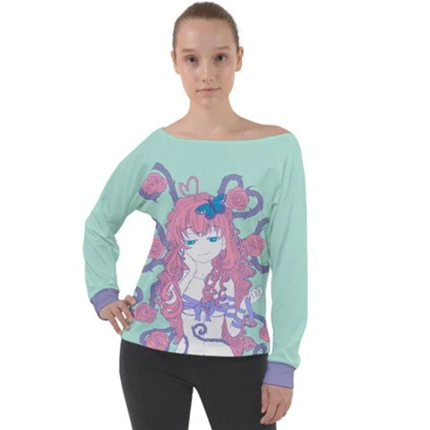 My Thorny Heart Off Shoulder Velour Top