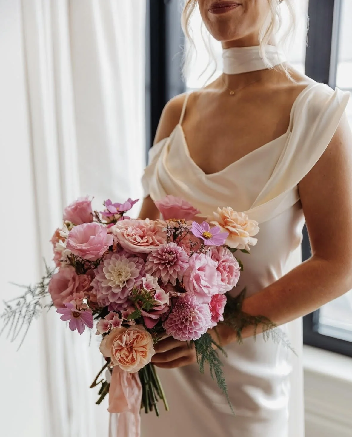 Bouquet & Buckets -
We design your bridal party bouquets and you create your ceremony and reception flowers with our buckets filled with beautiful scented flowers, filler & foliage. Buckets are priced at £120 and include 70 stems of seasonal scented