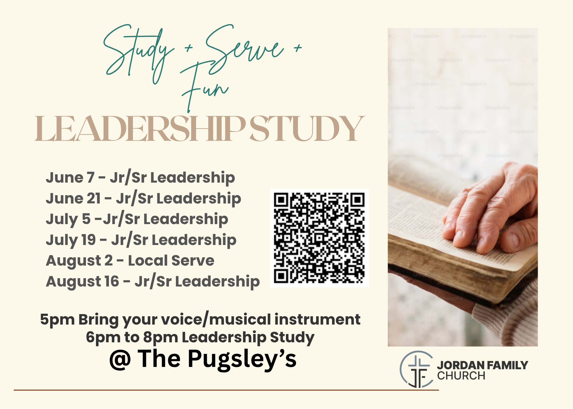 Study + Serve + Fun