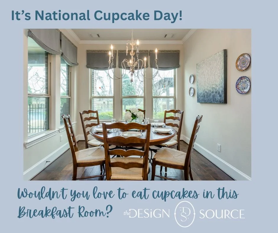 Wouldn&rsquo;t you love to enjoy a cupcake in a breakfast room like this? 🧁✨
The Design Source can create a beautiful, inviting space that&rsquo;s perfectly you.
Let us help bring your dream room to life!
 #beautifulhomes #thesourcefordesign #housto