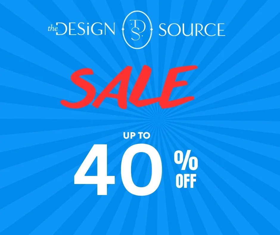 Starting FRIDAY, Feb 6th. Sale on in stock items.
40% off sofas, cocktail tables, chairs
30% off art, mirrors, accent tables
25% off lamps, accessories, candles, lotions

Stop by The Design Source. 
Monday- Friday 9-5:30.
www.dessource.com #elevateyo