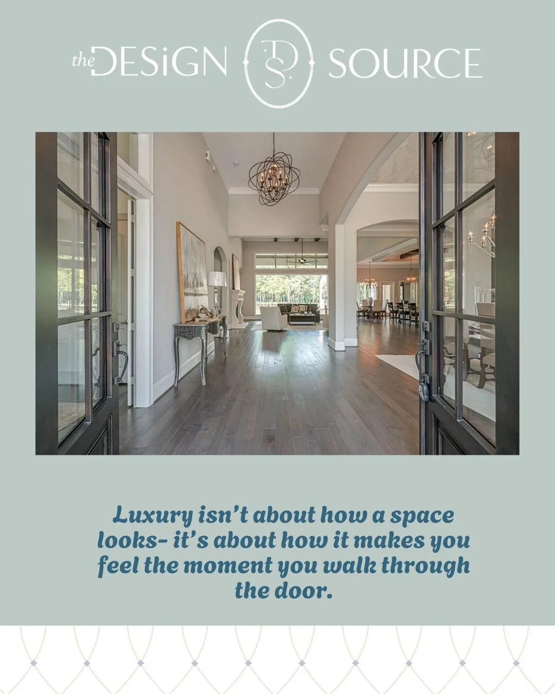 Luxury isn't about how a space looks...it's about how it makes you feel the moment you walk through the door.🌷🩷🏘

Let us help you 'Elevate Your Everyday!'

Schedule an appt today.
www.dessource.com #thedesignsourcesl #WelcomeHome #luxurydesign #el