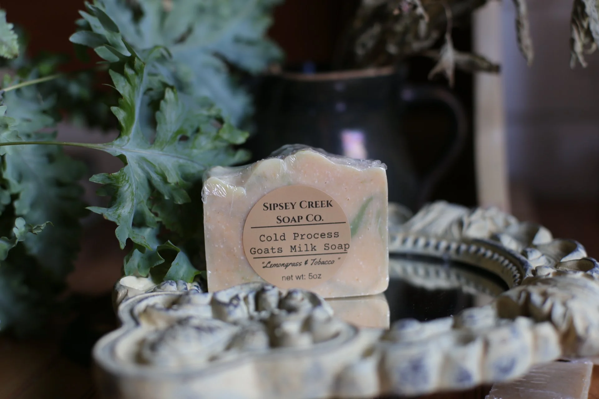 Goat's Milk Body Bar: Lemongrass & Tobacco