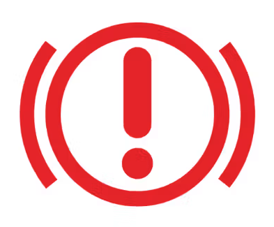 Varsellampe bremse rødt