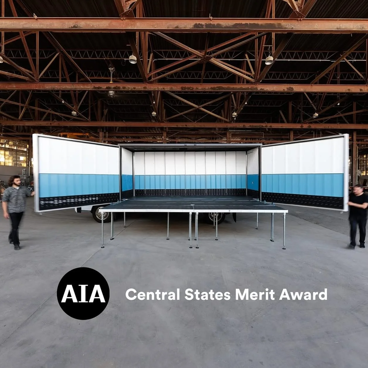 FACT + Actual Architecture Co. won Merit Award Award for the Omaha Mobile Stage @omahamobilestage  in the 2025 AIA Central States Design Awards program hosted by @aiaiowa_1904 in Des Moines. Omaha Mobile Stage (OMS), a project of @livableomaha is a m