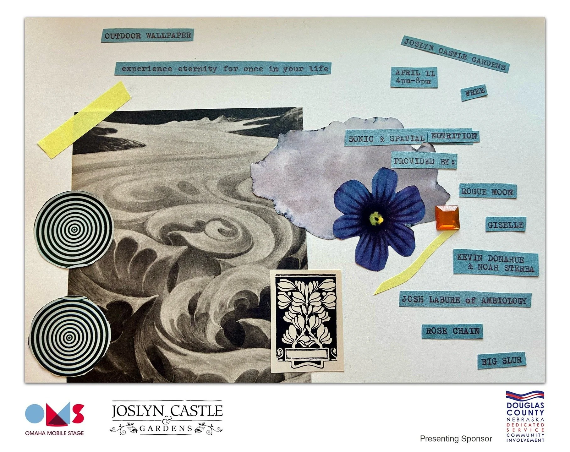 Outdoor Wallpaper Ambient Music Showcase at the Joslyn Castle Gardens
*Experience eternity for once in your life*

The Castle gardens become the backdrop for a free ambient music showcase!

When: Saturday, April 11th from 4:00 to 8:00
Where: Joslyn C