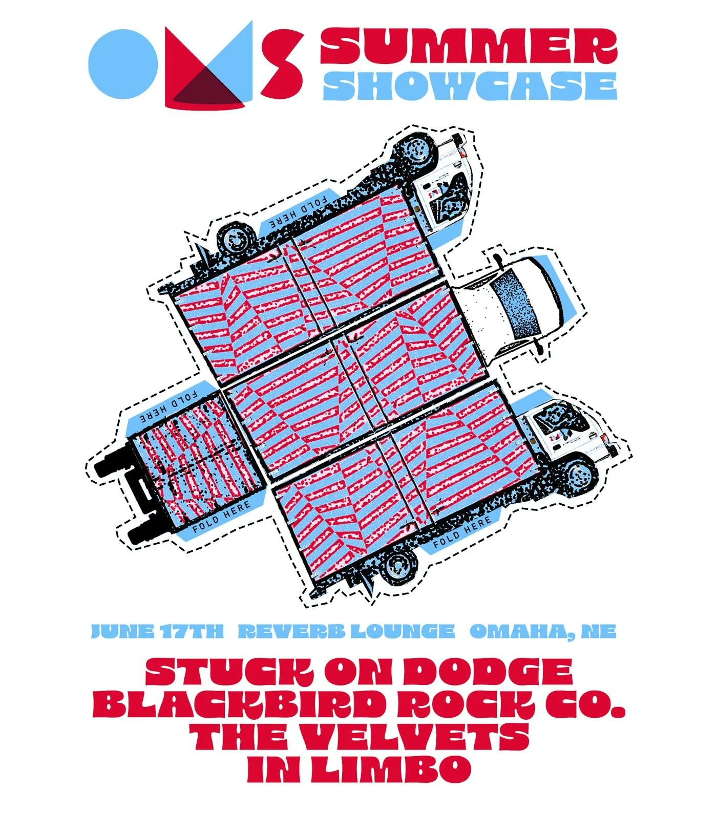 Join us at @reverb_lounge on June 17th for a showcase starring the winners of Omaha Mobile Stage&rsquo;s 2026 Battle of the Bands!

Doors: 6 pm // Show: 7 pm

Free and open to all ages.

Performances by:
Stuck On Dodge @stuckondodge 
Blackbird Rock C