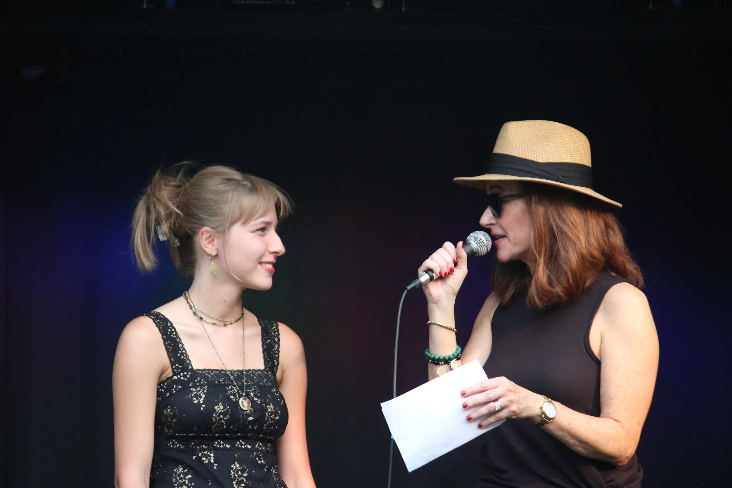 Caroline Rogers and Emcee Nikki Boulay.jpeg