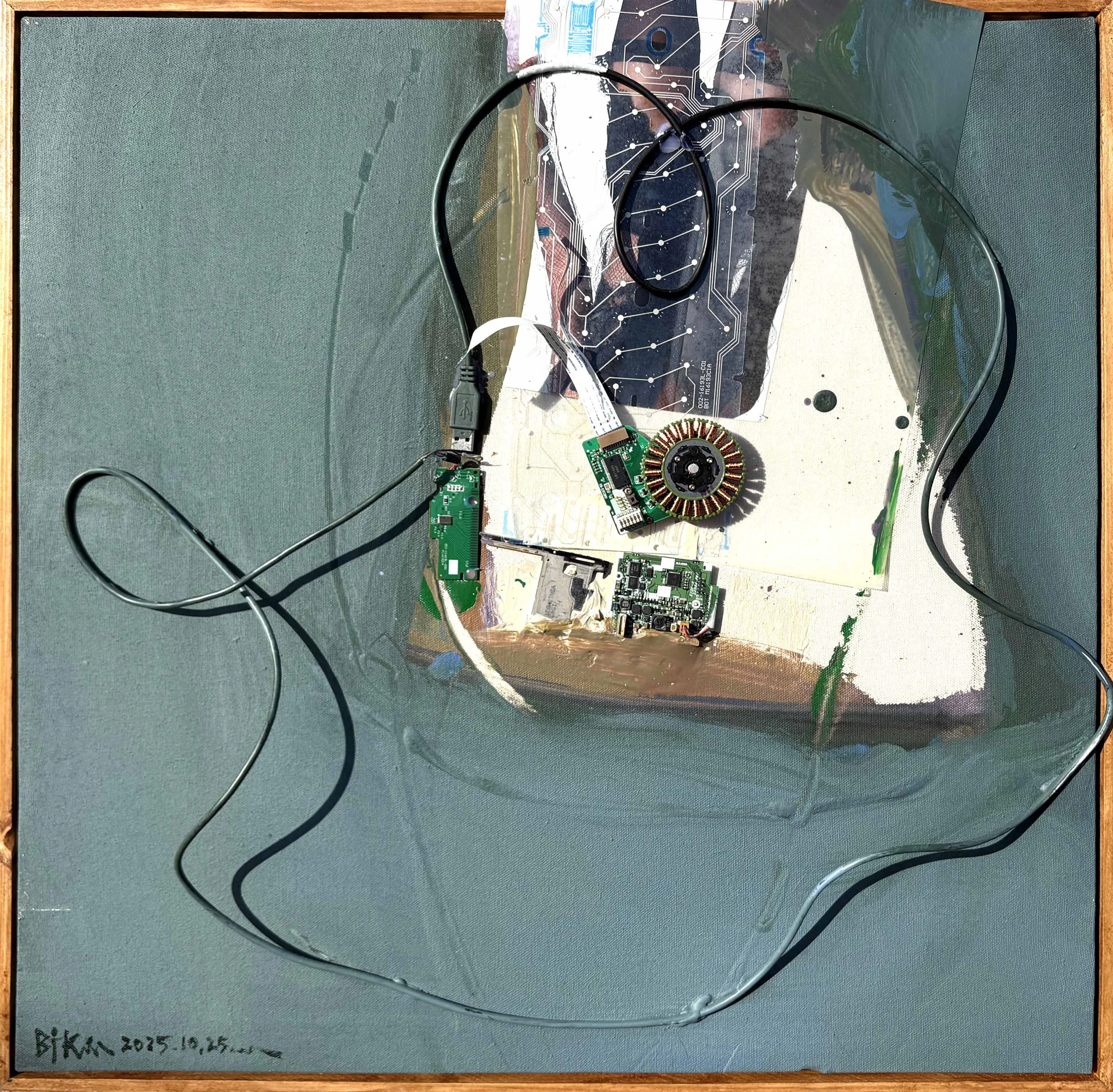 Harmony199 (24  x 24) Mixed Media on Canvas year 2025