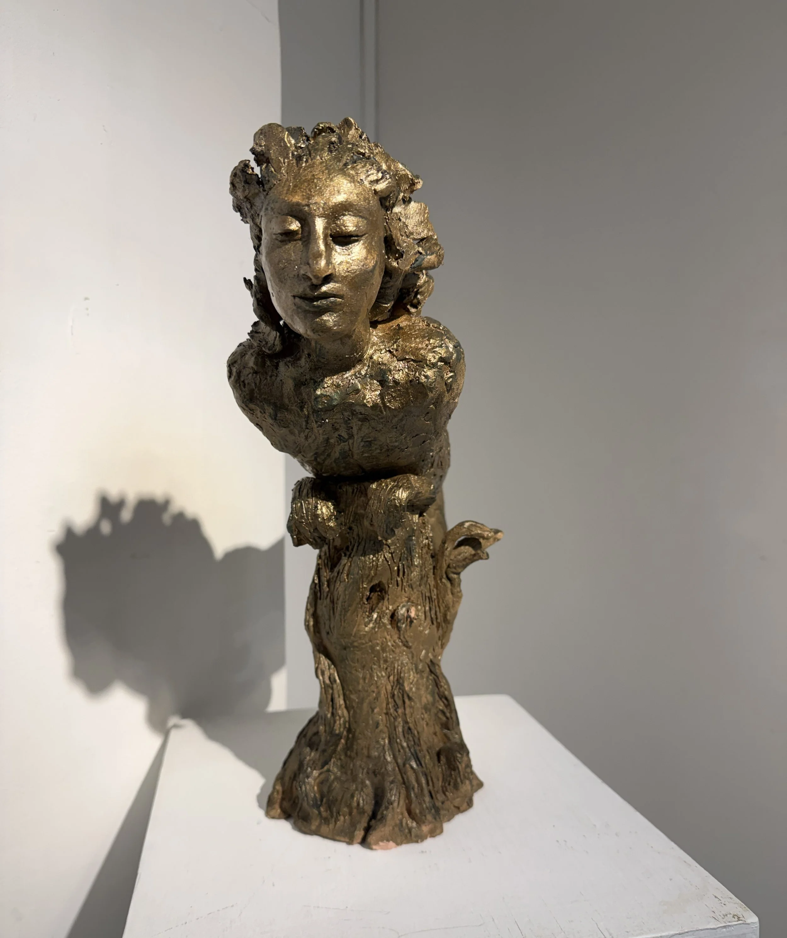 Joan Strier - "Perspephone" (2000), ceramic, 15 x 20 inches.