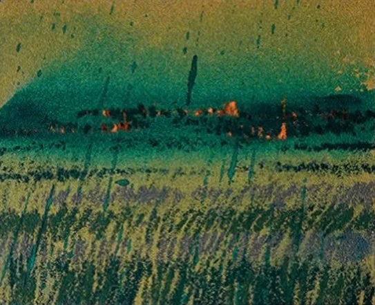 Young M. Kim - "Hometown, Song-ak," 9 x 11 inch image on 24 x 30 inch canvas.