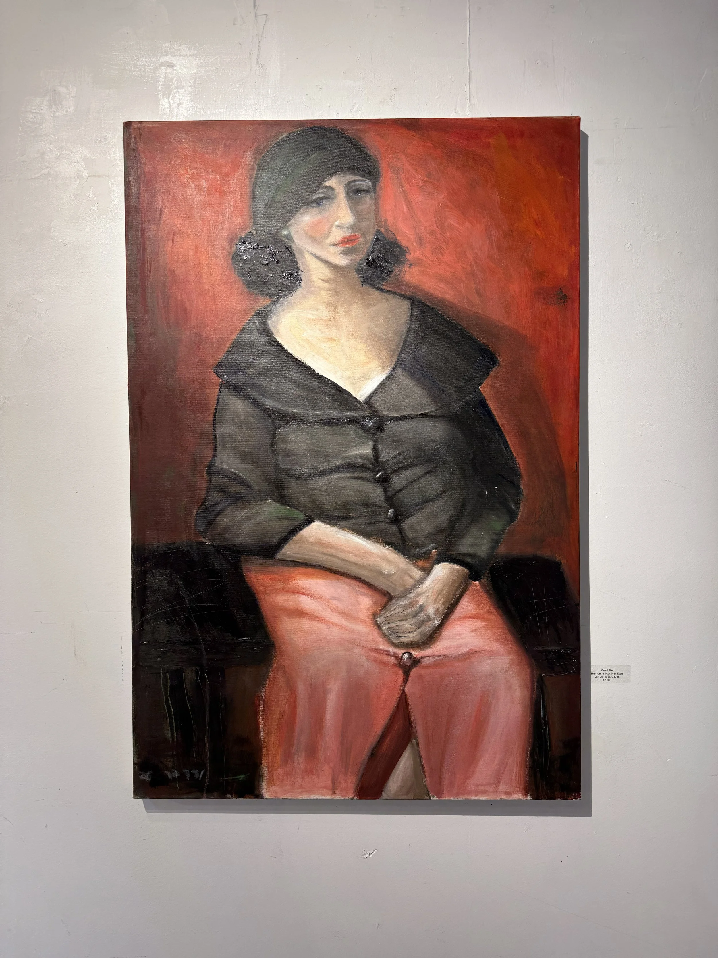 Vered Bar - "Her Age Is Not Her Age" (2025), Oil, 30 x 36 inches.