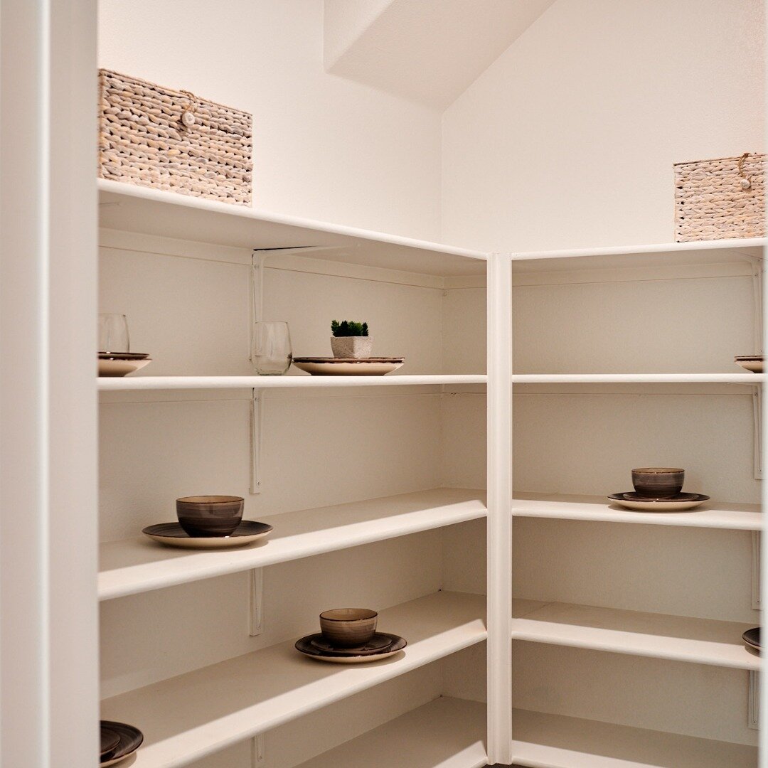 Let's talk about pantries! 

There are many different versions, and we love how our team maximizes as much space as possible. So many storage options for the Costco/Trader Joe's/ Grocery store hauls. In addition - we believe nothing feels as good as 