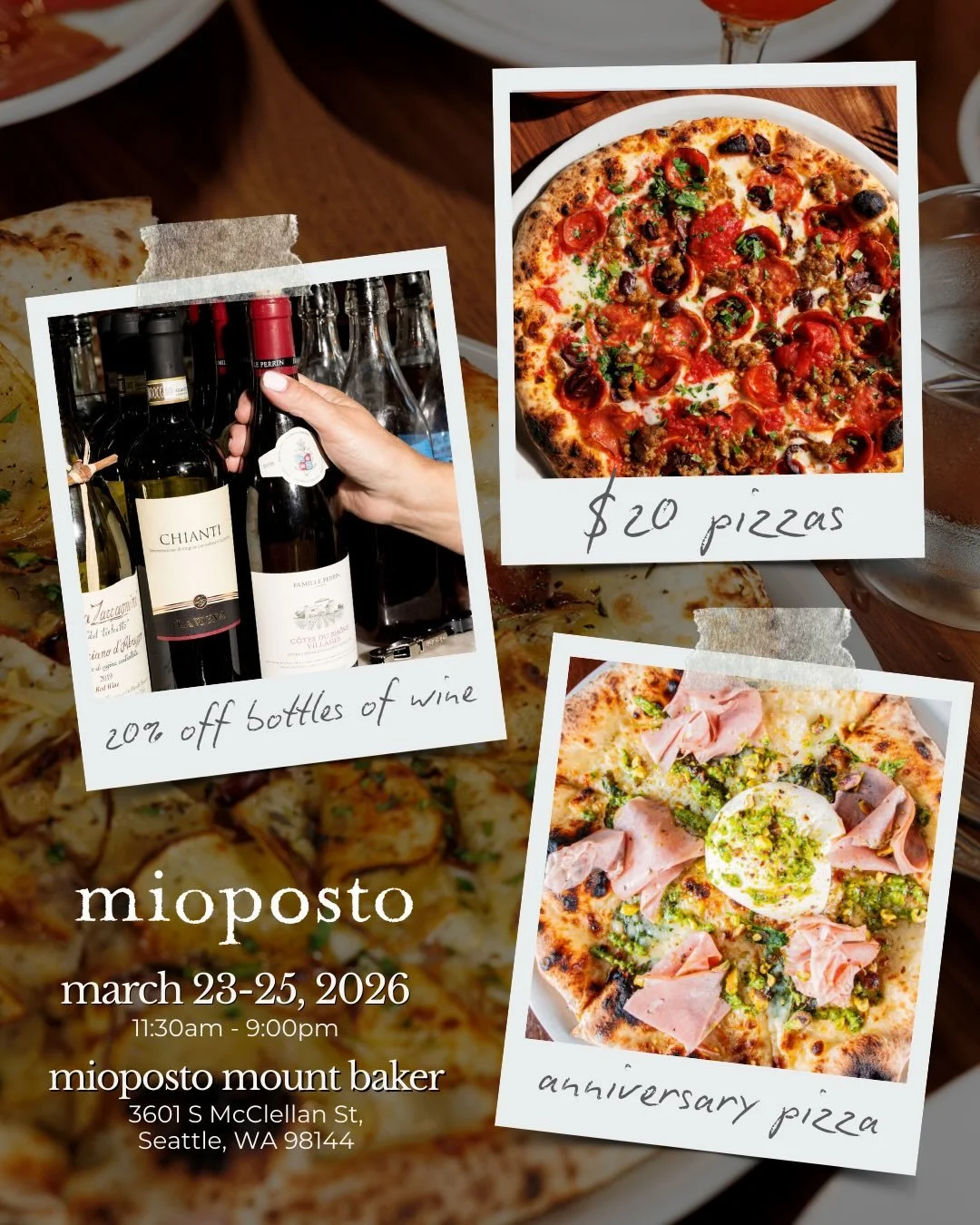 🎉 We&rsquo;re Turning 20!!🎉

It&rsquo;s been 20 years since our little Mount Baker caf&eacute; first opened its doors. What started with a wood-fired oven and a simple idea: to create a date-night pizzeria inspired by the Italian tradition of simpl