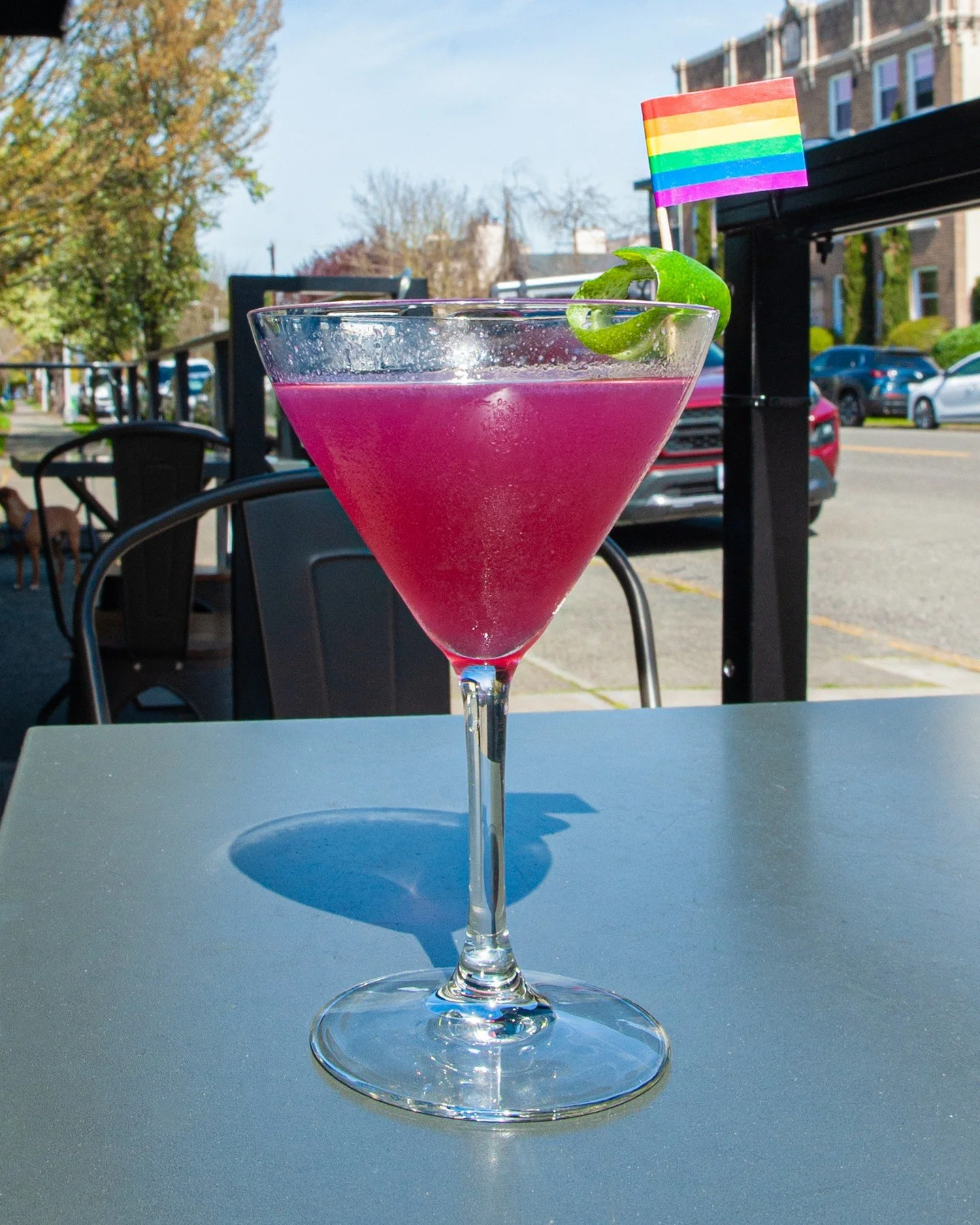 🏳️&zwj;🌈 Happy Pride Month! 🏳️&zwj;🌈⁠
⁠
Come sip on our benefit cocktail all month long! Shelly's Disco is named lovingly after Shelly's Leg, Seattle&rsquo;s first true disco and openly gay nightclub, which became a cornerstone of our city&rsquo;