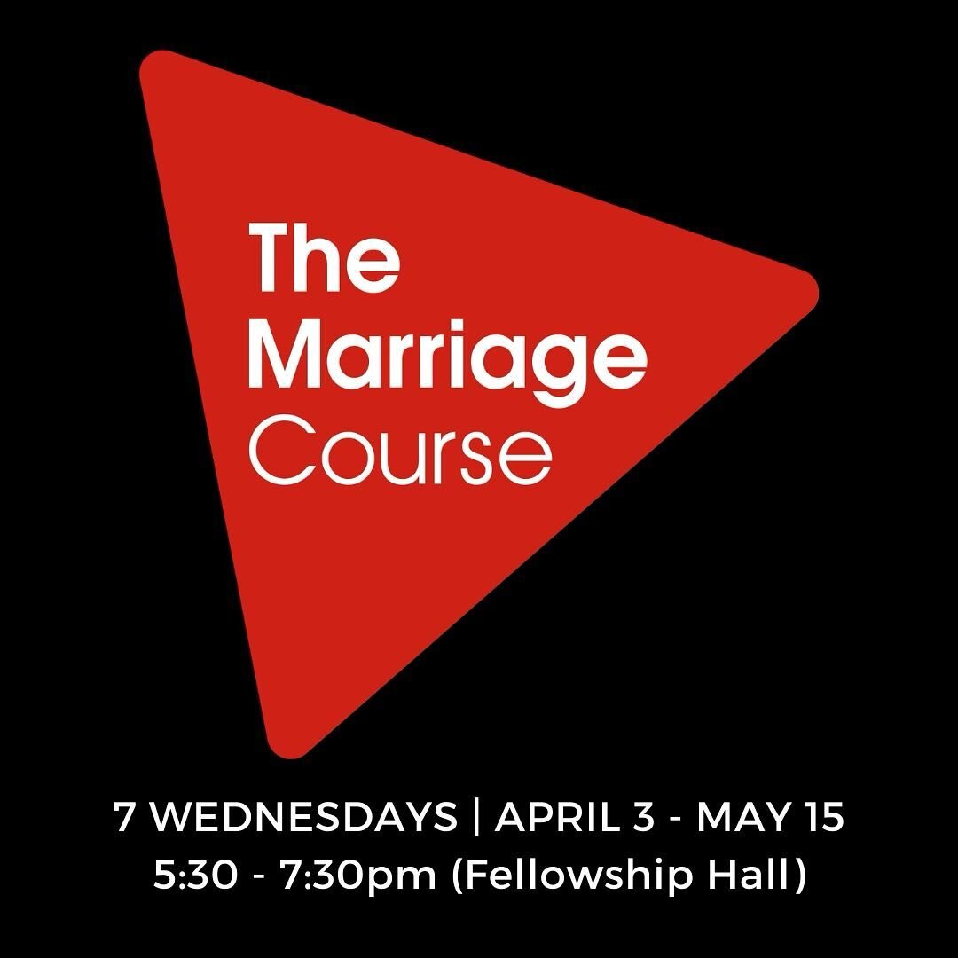 Two registrations open this Sunday! The Marriage Course and our April Women&rsquo;s Study with Robby and, both beginning in April. Register for both through the link in our bio.