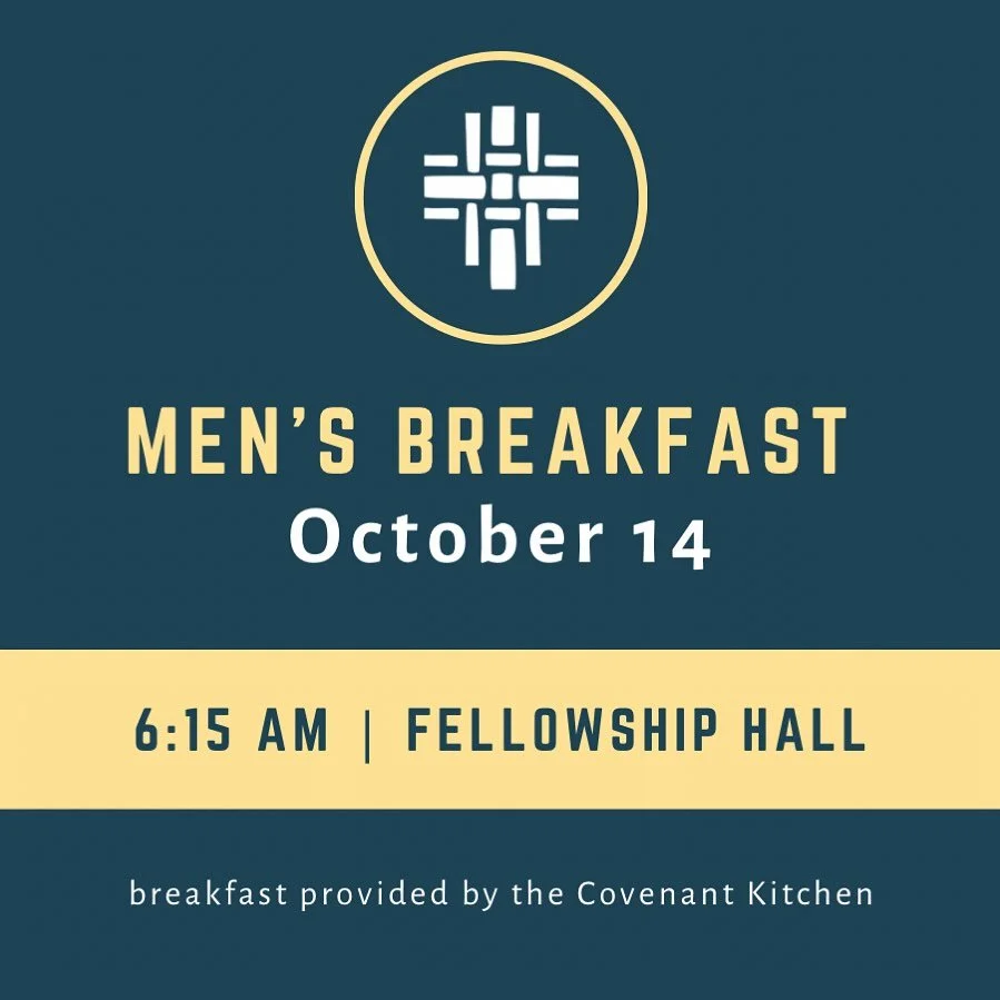 Our monthly Men&rsquo;s Breakfast is tomorrow, October 14 at 6:15 am. Join us for fellowship, teaching, and fantastic food!