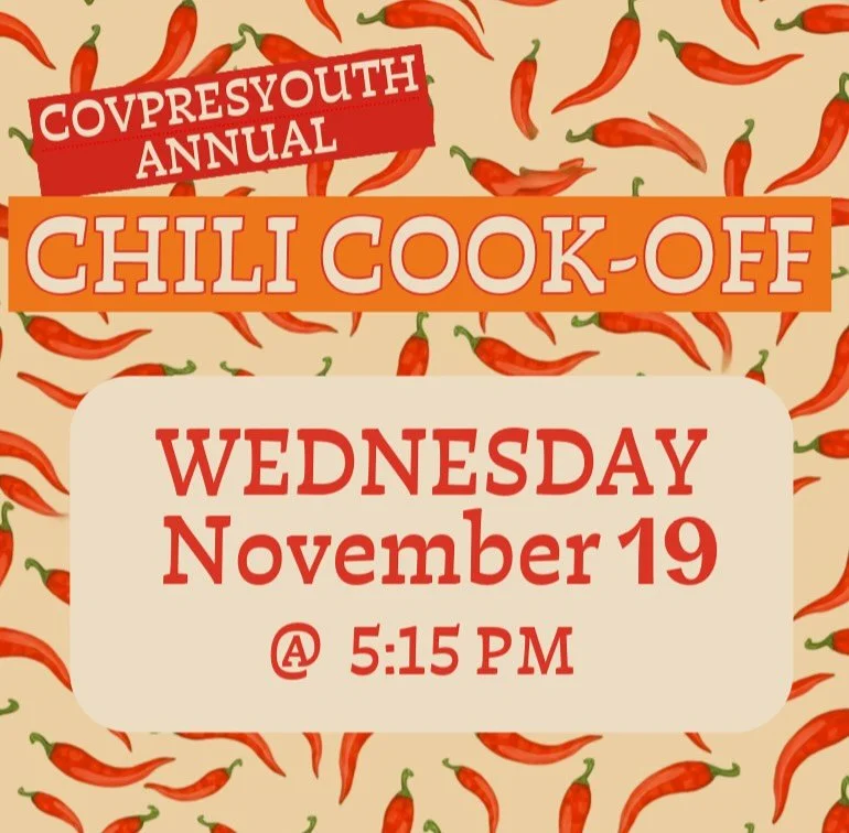 Our annual Chili Cook-off is Wednesday, November 19! Click the link in our bio to purchase tickets and sign up to compete!