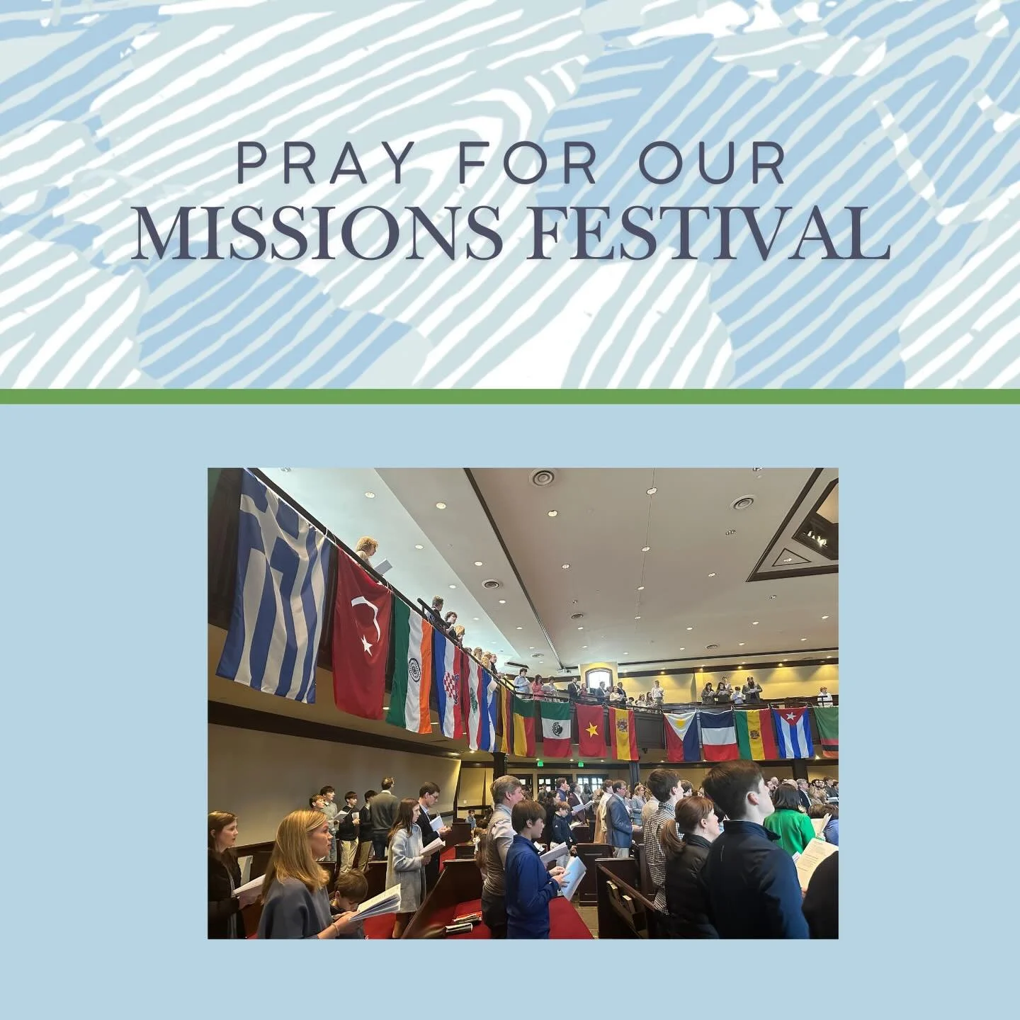 Declare his glory among the nations, his marvelous works among all the peoples! (Psalm 96:3)
Pray that we would see God&rsquo;s work around the world as our missionaries report!