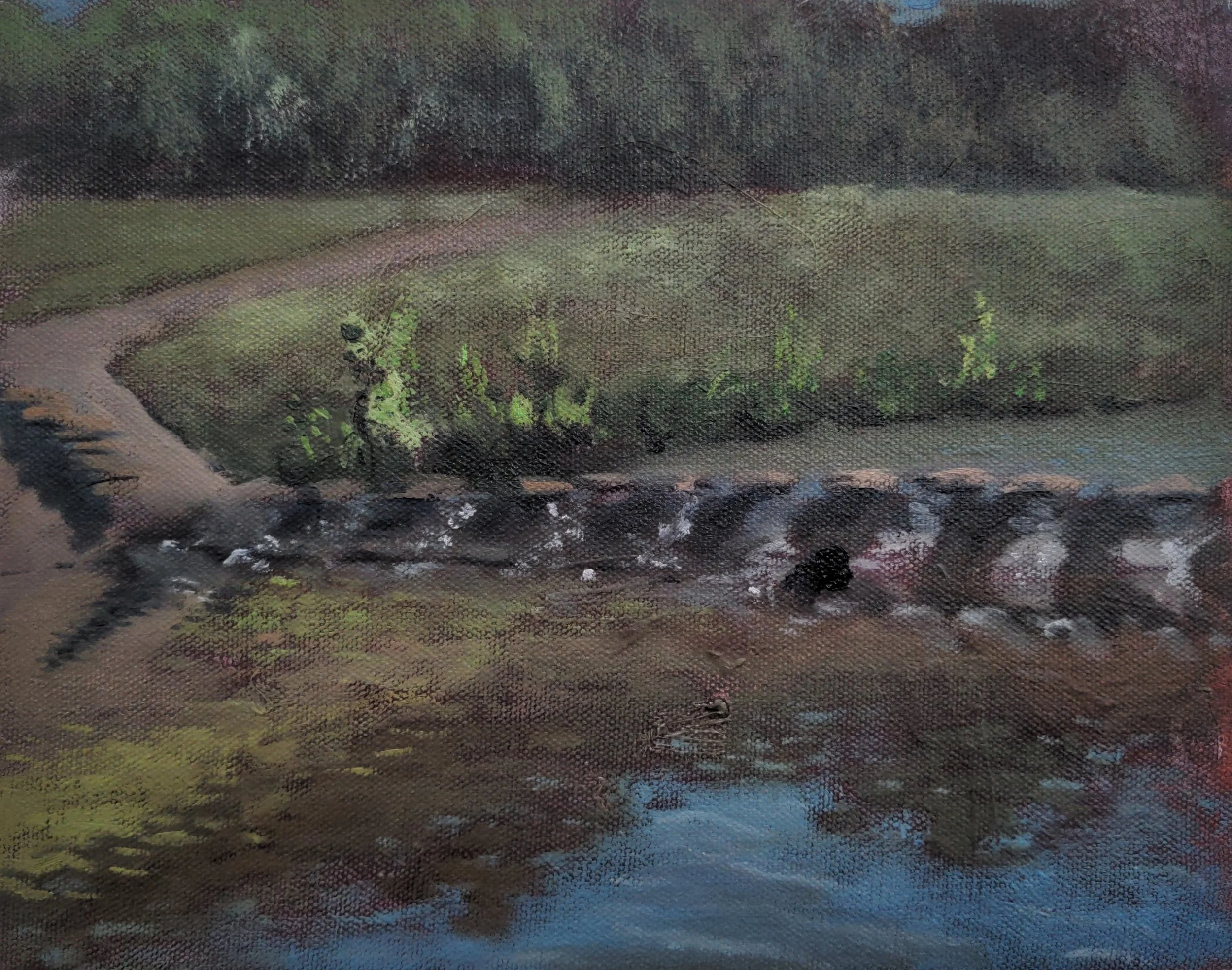  SOLD painted on location at the Trinity River, Fort Worth, Texas 