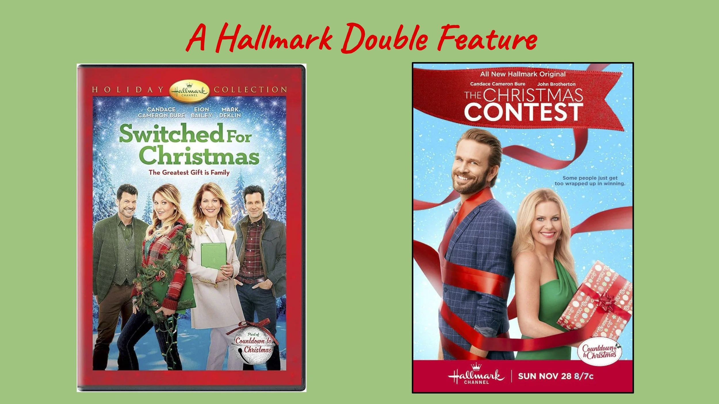 162: Hallmark Double Feature: Switched For Christmas (2017) &amp; The Christmas Contest (2021)