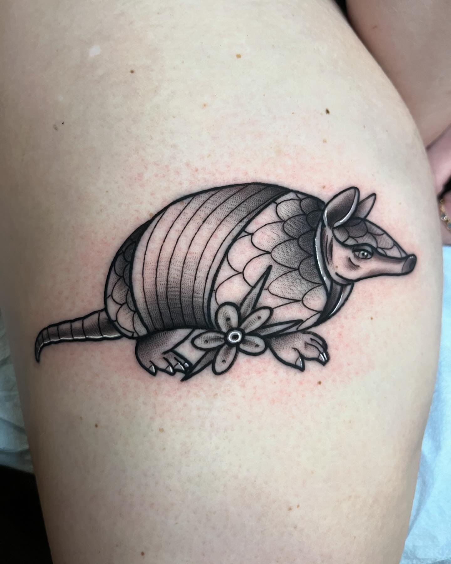 Meet Dillan the Armadillo. 
.
.
.
#tattoo #classic #traditional #armadillo