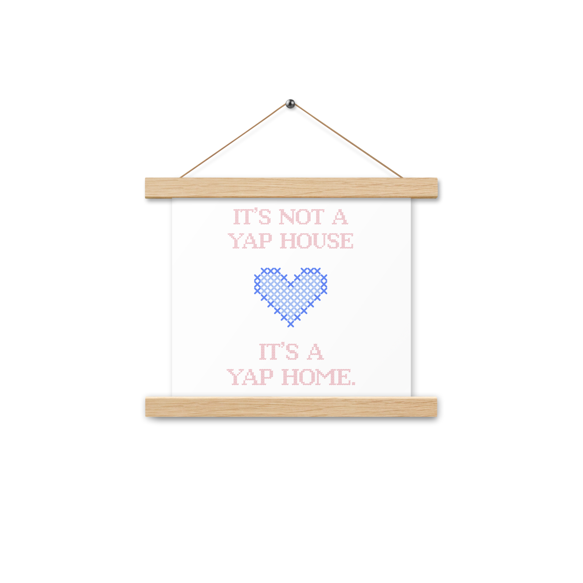 ⟡˙⋆ yap home poster w/ hanger ⋆˙⟡