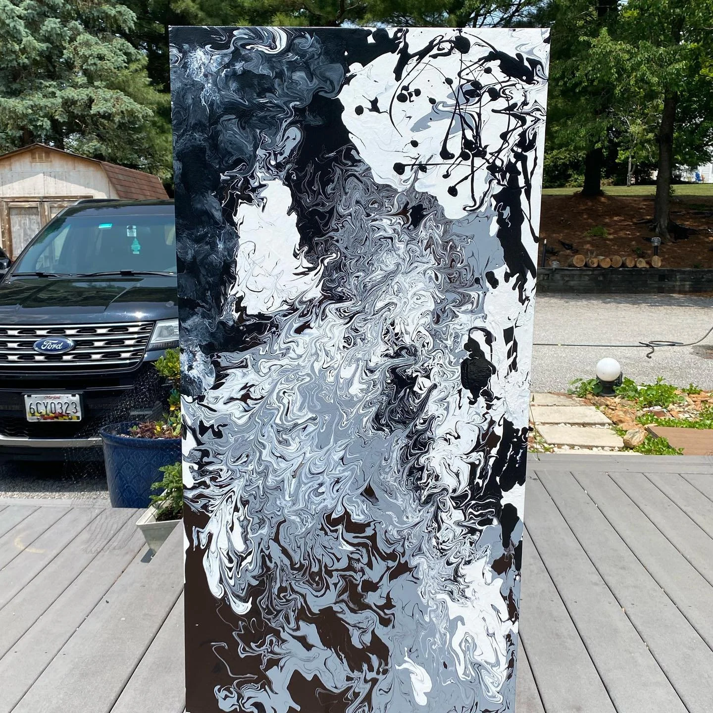 My favorite one yet by far 

#pourpainting #paintings #abstract #marbled #art #baltimoreartist