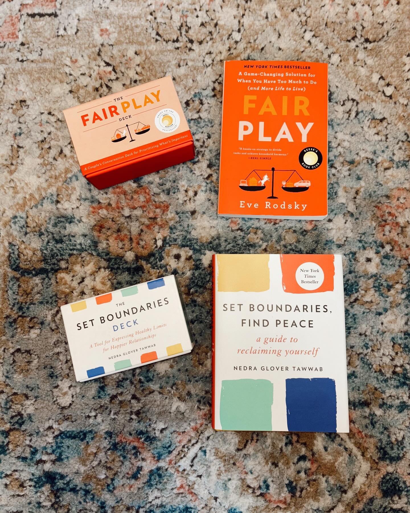 I love when a book comes with an interactive component! 
These 2 books and decks I love to recommend to couples to use together, but the boundary deck could be used anyone (because who couldn&rsquo;t use some help with boundary setting?! 🖐🏼). 
*Fai
