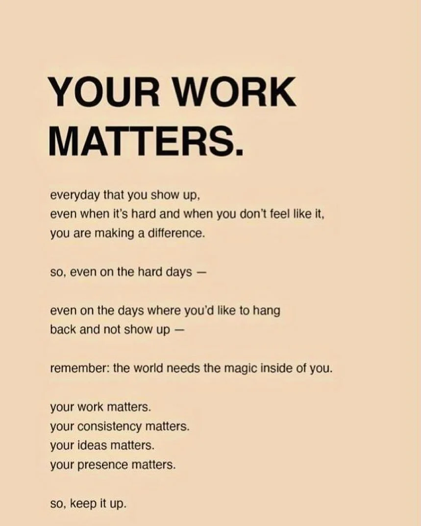This 👆🏼

No job is more or less than any other. We need YOU do what you are good at, called to, &amp; passionate about! This is how we help each other make this world go round &amp; love into our stregnths. 🌍